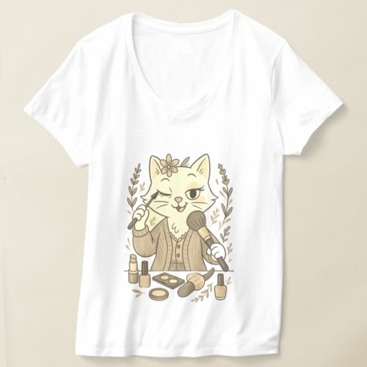 Bad Fur Day - メイクアップ編 Tシャツ (レイダウン)