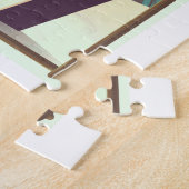 Bad Gastein Austria Snowboardingポスター ジグソーパズル (側面)