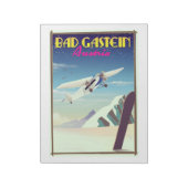Bad Gastein Austria Snowboardingポスター ノートパッド (回転)