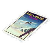 Bad Gastein Austria Snowboardingポスター マグネット (左側)