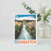 Bad Gastein waterfall,オーストリア ポストカード (スタンド正面)