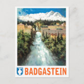 Bad Gastein waterfall,オーストリア ポストカード (正面)