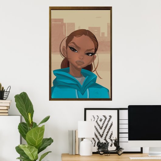 Bad Girl Poster ポスター (ホームオフィス)