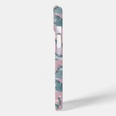Bad Gray Tabby Cats Noking Over & Monogram Case-Mate iPhoneケース (裏面 / 左)