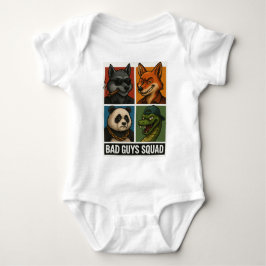 Bad Guys Squad – Funny Animal Gang ベビーボディスーツ