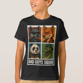 Bad Guys Squad – Funny Animal Gang Tシャツ