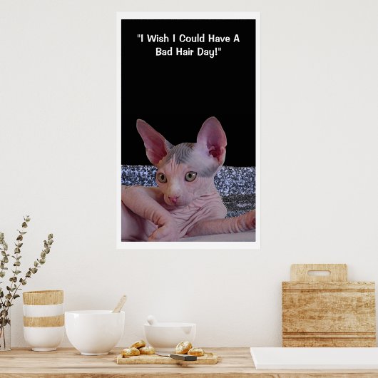 "Bad Hair Day" ポスター (キッチン)