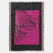 Bad Hair Day of Meditation スローブランケット (正面縦)