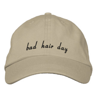 Bad Hair Day - Womens baseball hat 刺繍入りキャップ