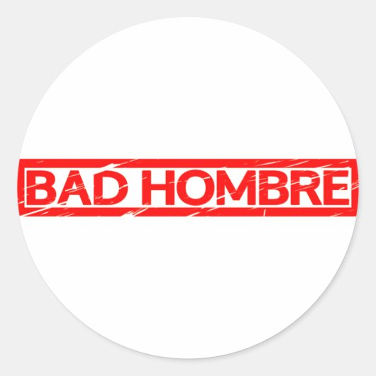Bad Hobre Stamp ラウンドシール (正面)
