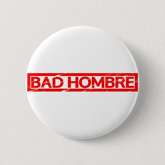 Bad Hobre Stamp 缶バッジ (正面)