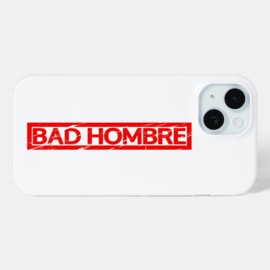 Bad Hobre Stamp Case-Mate iPhoneケース (裏面 (横))
