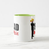 Bad Hombre Silhouette and Sombrero ツートーンマグカップ (中央)