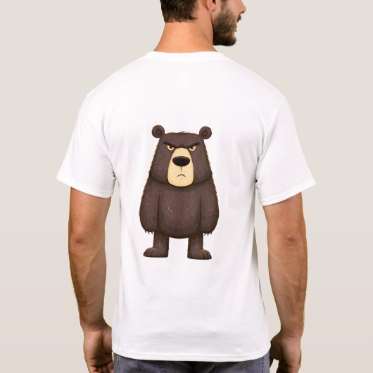 Bad Idea Funny Grumpy Bear T-Shirt Tシャツ (裏面)