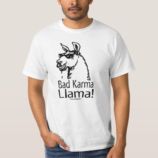 bad_karma_llama_zazzle tシャツ (正面)