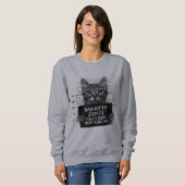 Bad Kitty Cat Police おもしろい Constant Photo スウェットシャツ (正面フル)