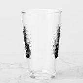 Bad Kitty Cat Police Prestance Photo おもしろい Beer タンブラーグラス (左)