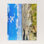 Bad Lands New Mexico.クリスマスの挨拶ジグソーP ジグソーパズル (縦)