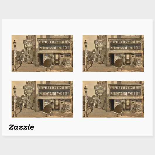 Bad Luck! 長方形シール (シート)