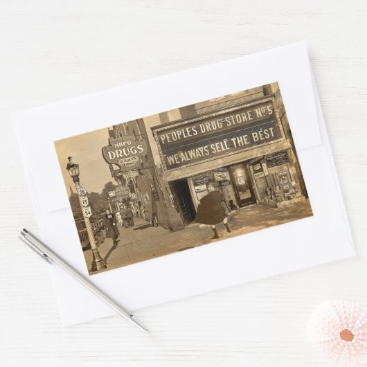 Bad Luck! 長方形シール (封筒)