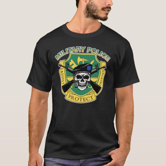 Bad Military Police Skull Tシャツ (正面)