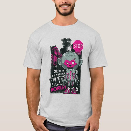 Bad Monkey Street Style - Tシャツ (正面)