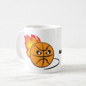 Bad Mood Basketball Coach コーヒーマグカップ (正面左)