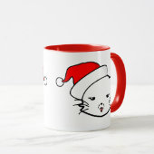 Bad Mood Cat Christmas Edition マグカップ (正面右)
