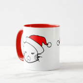Bad Mood Cat Christmas Edition マグカップ (正面左)