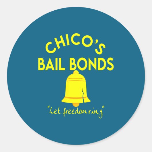 Bad News Bears Chicos Bail Bonds  ラウンドシール (正面)