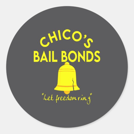 Bad News Bears Chicos Bail Bonds ラウンドシール (正面)