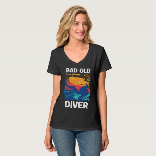 Bad Old Diver  1 Tシャツ (正面フル)