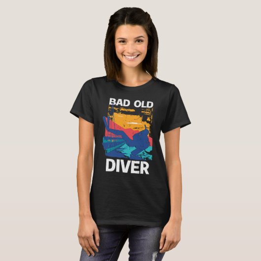 Bad Old Diver 1 Tシャツ (正面フル)