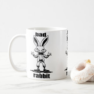 bad rabbit - böser hase Cartoon Tasse コーヒーマグカップ