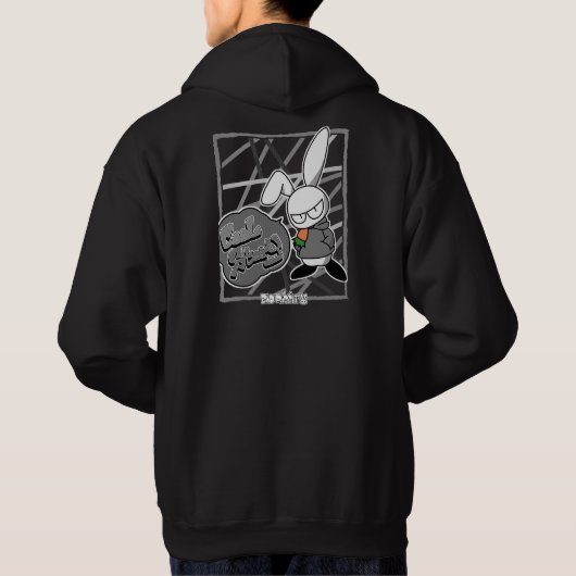 BAD RABBIT SERIES – Deadpan Bunny Attitude Tees パーカ (裏面)