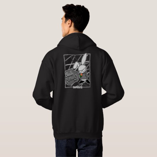 BAD RABBIT SERIES – Deadpan Bunny Attitude Tees パーカ (裏面フル)