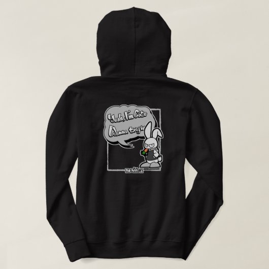 BAD RABBIT SERIES – Deadpan Bunny Attitude Tees パーカ (デザイン裏面)
