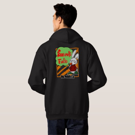 BAD RABBIT SERIES – Deadpan Bunny Attitude Tees パーカ (裏面フル)