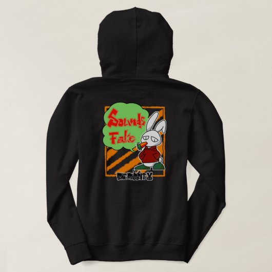 BAD RABBIT SERIES – Deadpan Bunny Attitude Tees パーカ (デザイン裏面)