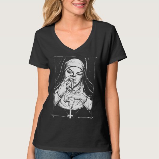 Bad+Religion風邪な修道女 Tシャツ (正面)
