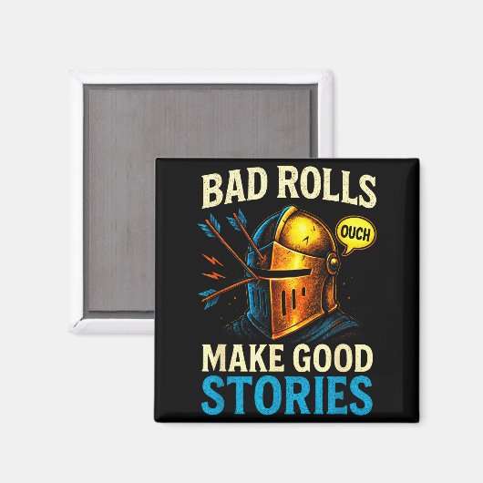 Bad Rolls Make Good Stories - Rpg Gaming Fun  マグネット (正面/裏面)