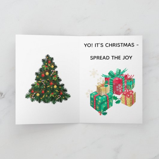 BAD SANTA CHRISTMAS CARD カード (内部)