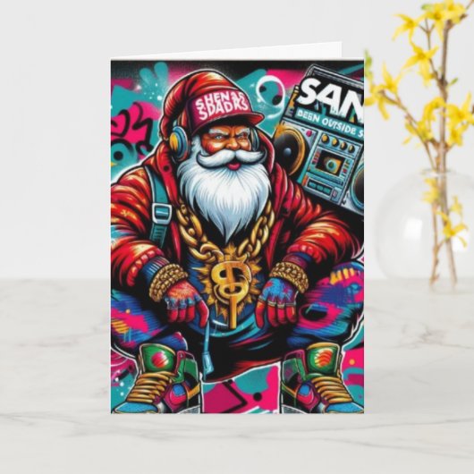 BAD SANTA CHRISTMAS CARD カード (黄色い花)