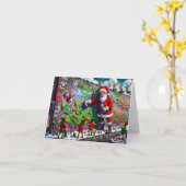 Bad Santa Graffiti カード (黄色い花)