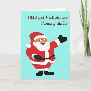 Bad Santa POETRYユーモア風変わりのクラシック価値おもしろい シーズンカード