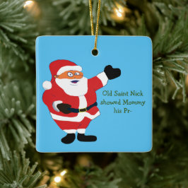 Bad Santa POETRYユーモア風変わりのクラシック価値おもしろい セラミックオーナメント