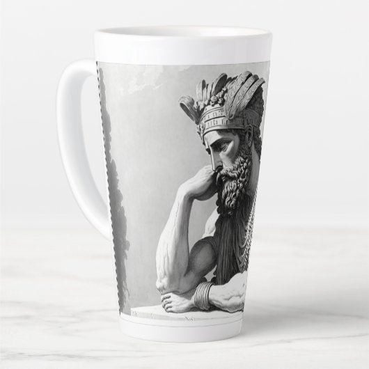 Bad Sign カフェラテマグ (左アングル)