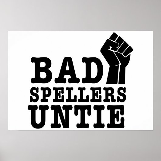 Bad Spellers Untie ポスター (正面)