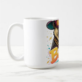 Bad to the Bone Pug — Rude Dude Streetwear Design コーヒーマグカップ