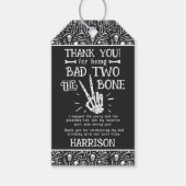 Bad Two The Bone! ハロウィン2歳の誕生日 ギフトタグ (正面)